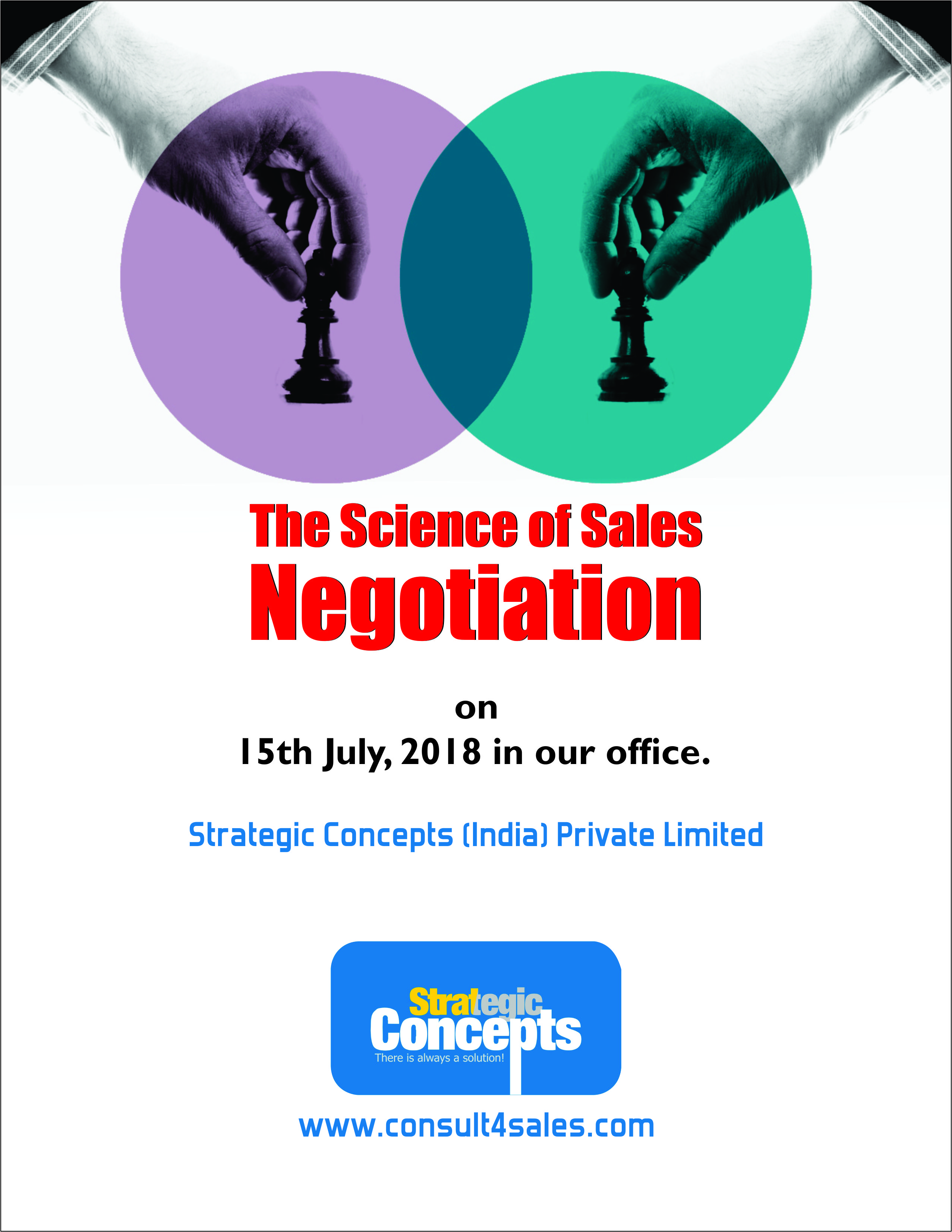 'The Science of Sales Negotiation' — in-house session poster